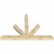 Ekena Millwork Saratoga Rough Sawn Timber Gable Bracket, Douglas Fir, 96"W x 64"H x 6"D x 6"F, 16/12 Pitch GBW096X64X0606SAR00RDF - alternate 5